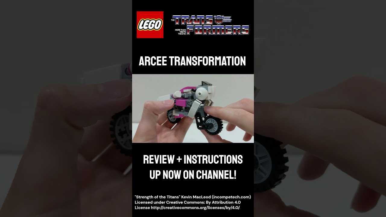 Lego Transformers! - Arcee Transformation  