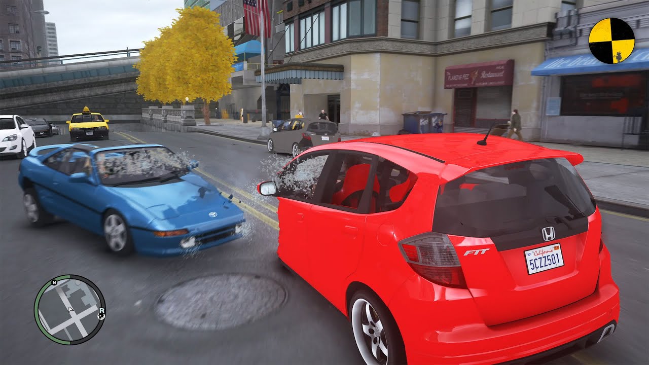 GTA 4 Crash Testing Real Car Mods Ep.42