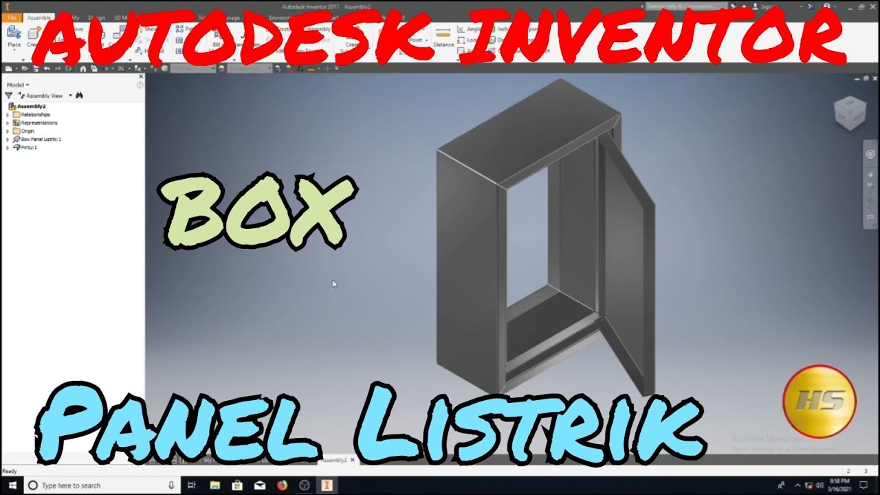 AUTODESK INVENTOR, BOX PANEL LISTRIK
