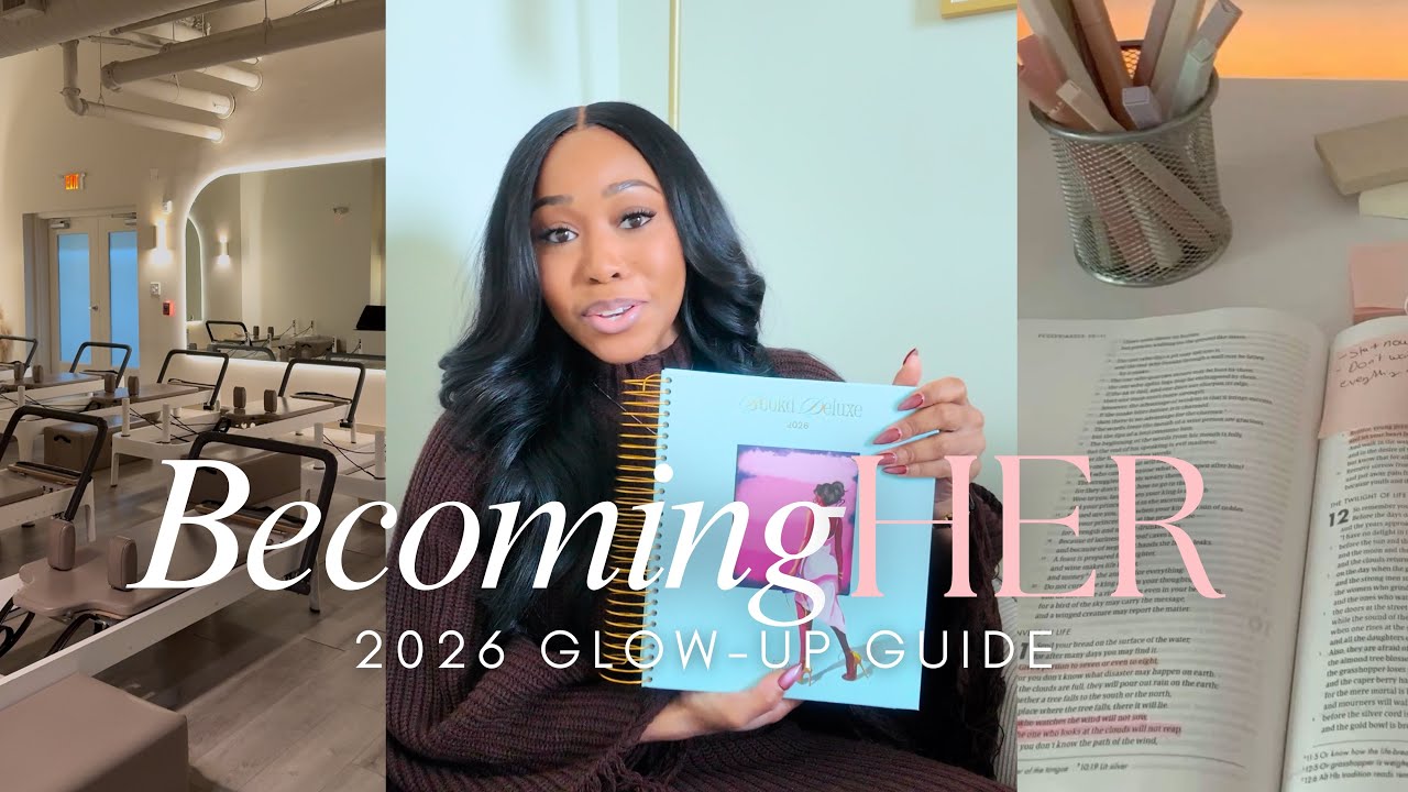 My 2026 Glow Up Guide | Planning the Life I Desire | Book'd Planner Review