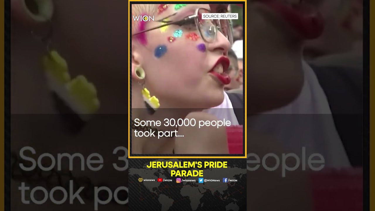 Israelis march in Jerusalem at a gay pride parade | WION Shorts