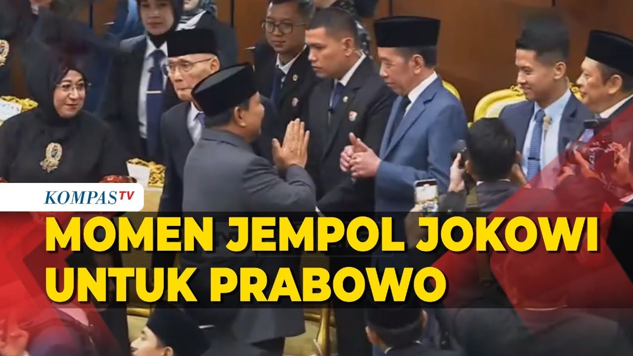 Momen Dua Jempol Jokowi untuk Prabowo Usai Pidato di Sidang Tahunan MPR 2025