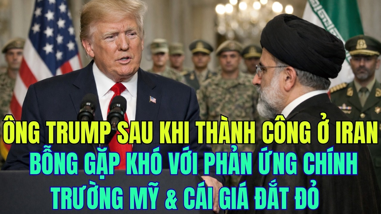 Ông Trump Sau Khi Thành Công Ở Iran Bỗng Gặp Khó Với Phản Ứng Chính Trường Mỹ & Cái Giá Đắt Đỏ