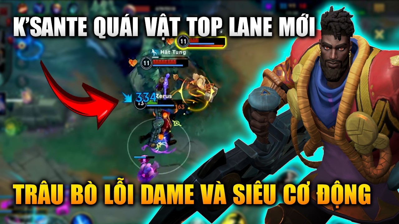 Wild Rift | K'sante Qu&aacute;i Vật Top Lane Mới Tr&acirc;u Mạnh V&agrave; Si&ecirc;u Cơ Động Tốc Chiến