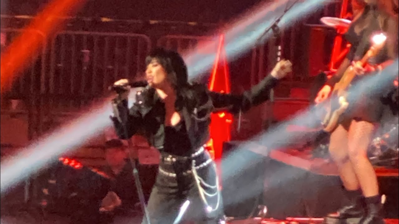 Demi Lovato performing Sorry Not Sorry live at iHeartRadio Jingle Ball New York 2022