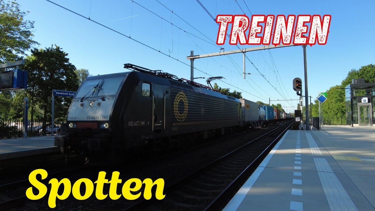 Treinen spotten op het station