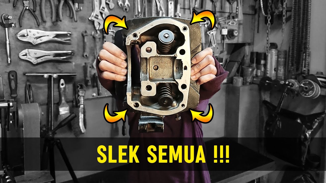 Cara Memperbaiki Lubang Drat Slek Head CB / GL / MP / Tiger