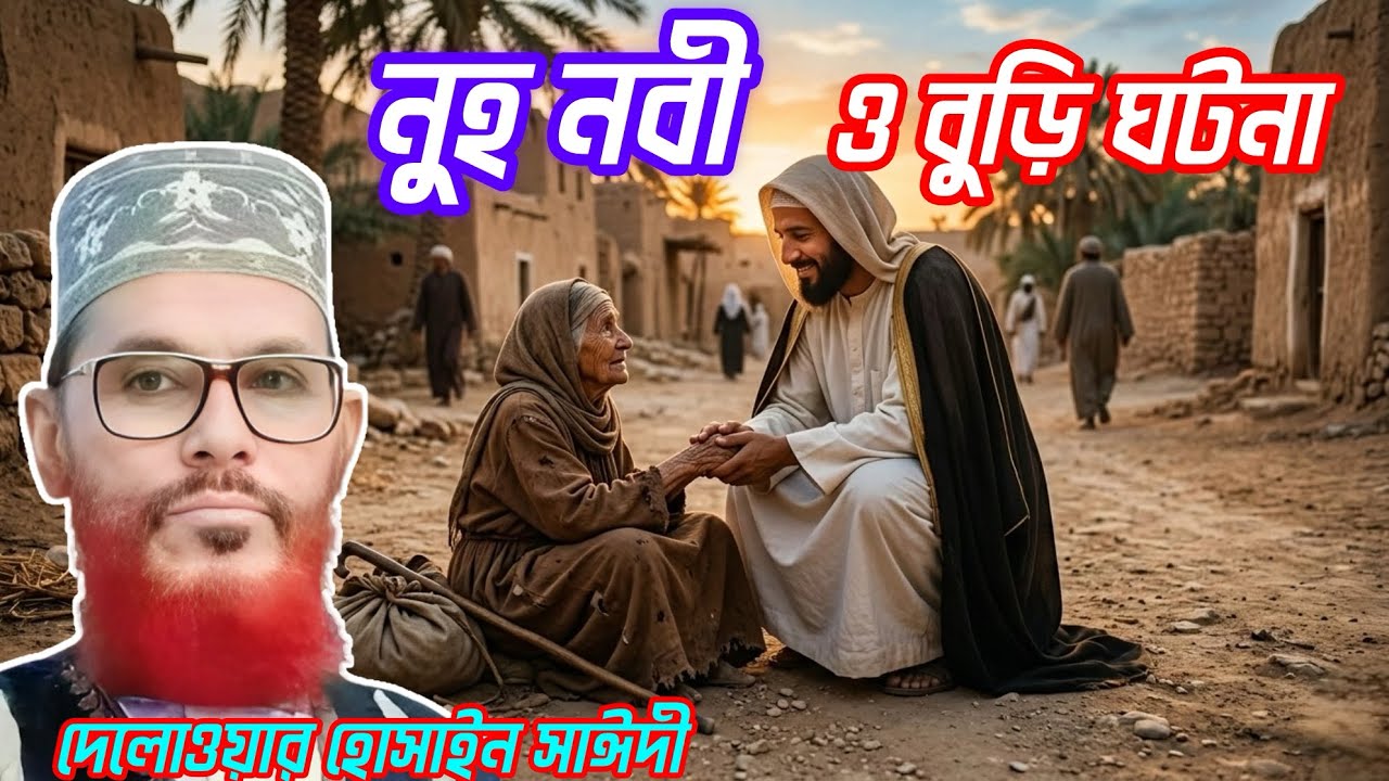 নুহ নবী ও বুড়ির ঘটনা | মাওলানা দেলোয়ার হোসাইন সাঈদী |    delwar hossain saidi waz           