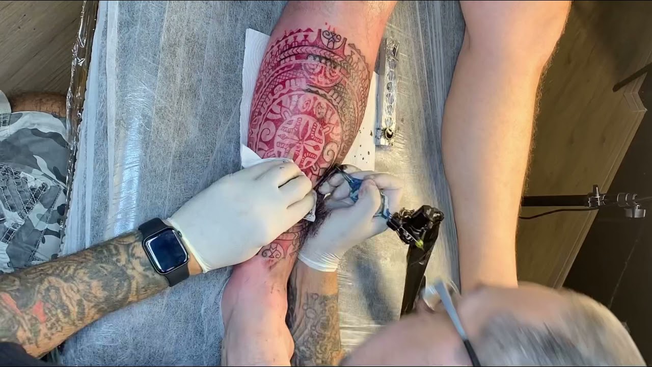 Fechamento de Perna - Tatuagem Maori