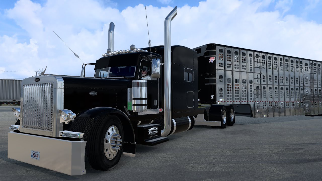 Rollin' 389  Peterbilt   Sidney MT - Glasgow MT  Zeemods C16   American Truck Simulator ATS 1.45