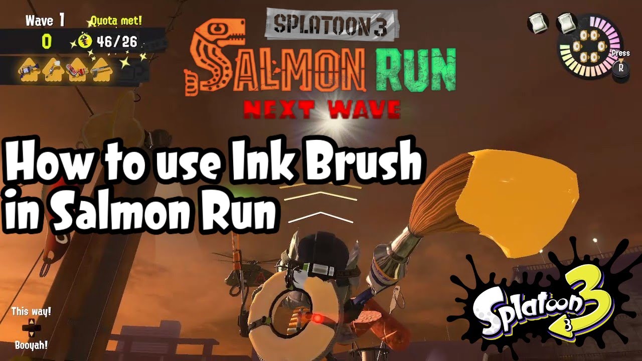 Weapon Guide: Ink Brush in Salmon Run (Splatoon 3)