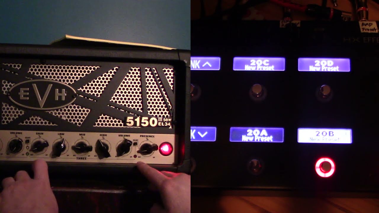Line 6 HX Effects and EVH 5150 III - Channel Switching