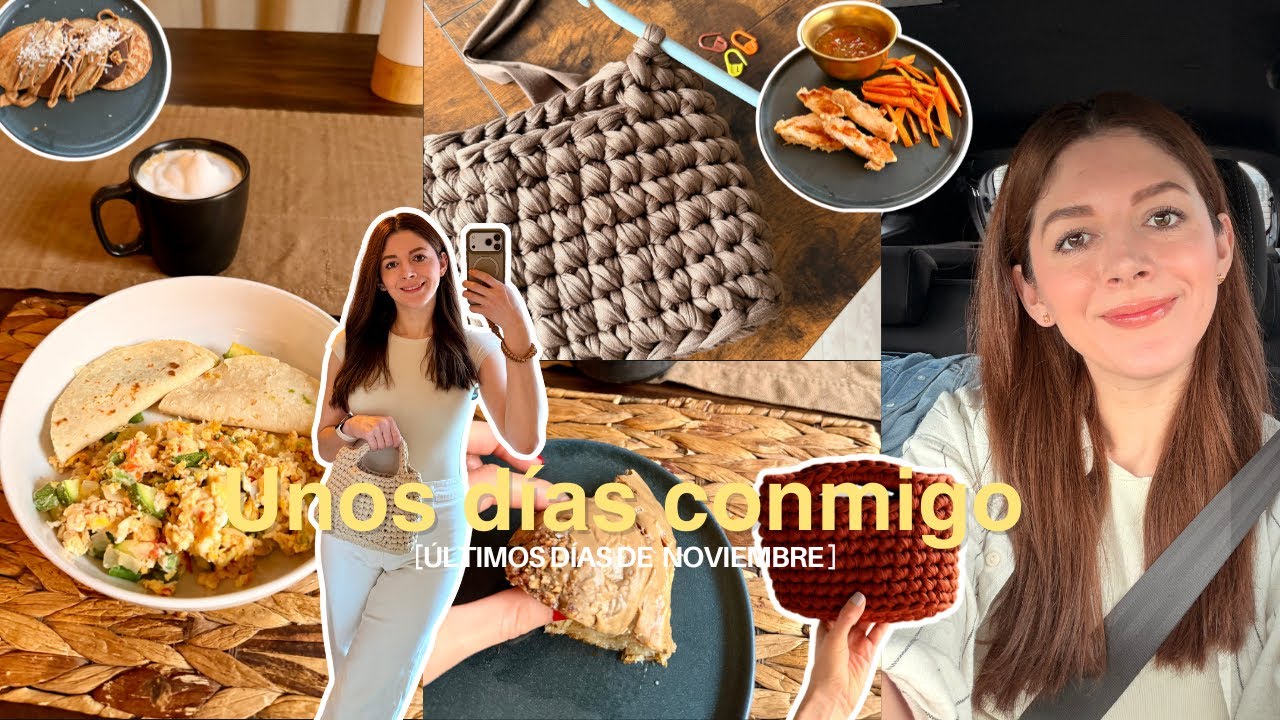 Vlog | Unos días conmigo, ejercicio en casa y gym, desayunos saludables, crochet y baño a Maximus :)