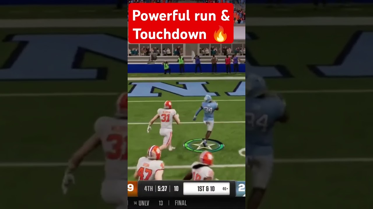 Powerful Run TD #touchdown #cfb25 #easportscollegefootball #gaming #cfbhighlights