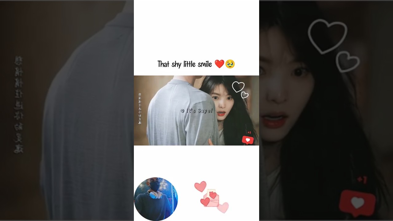 She blushed when he tried to kiss her 🥰💋 #love #kdrama #koreancouple