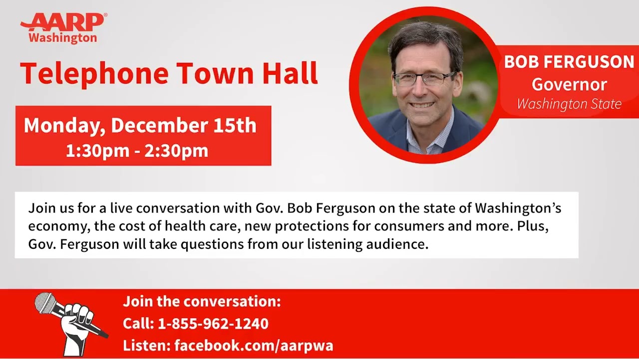 Live Teletown Hall with Governor Bob Ferguson