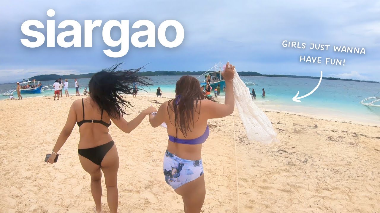 First Time in Siargao 🌺 Girls Trip, Surfing, Food, Nightlife & Aerial Yoga