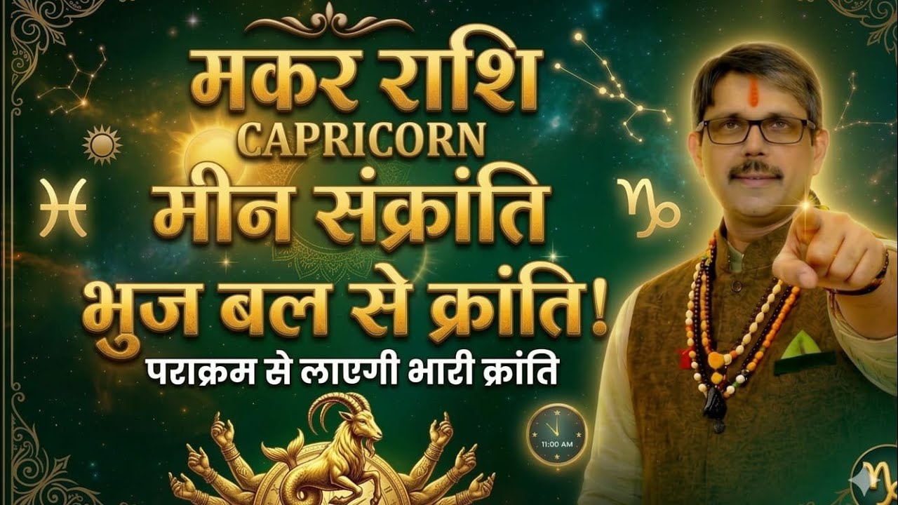 Makar Rashi capricorn मकर राशि सूर्य देव की मीन संक्रांति लाएगी क्रांति ।