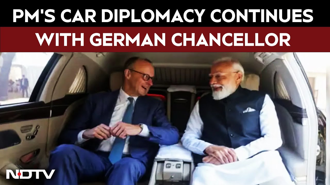 PM Modi's Car Diplomacy Continues With German Chancellor Friedrich Merz Visit