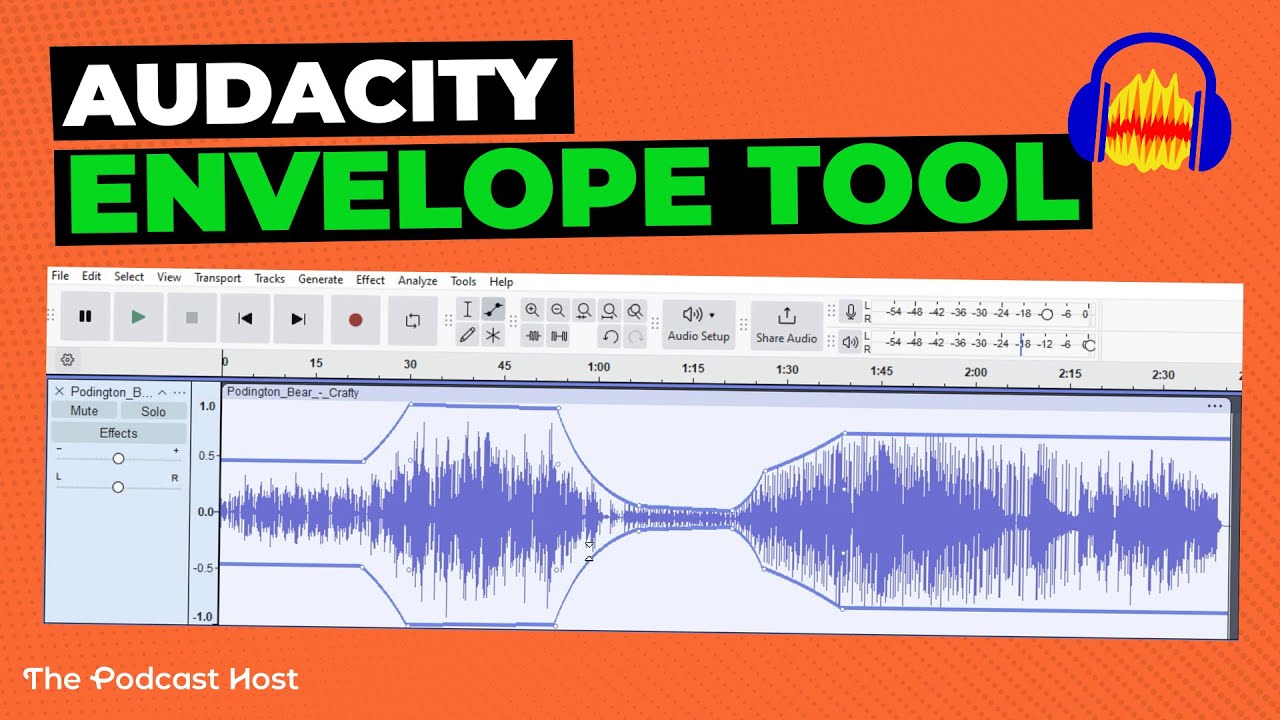 Формируйте свой звук с помощью инструмента Envelope от Audacity