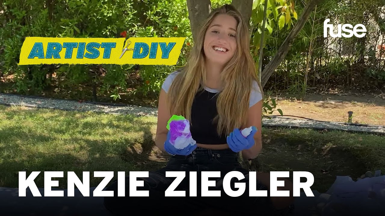 Kenzie Ziegler Creates Her Very Own Glow In The Dark Tie Dye Clothes | Artist DIY | Fuse