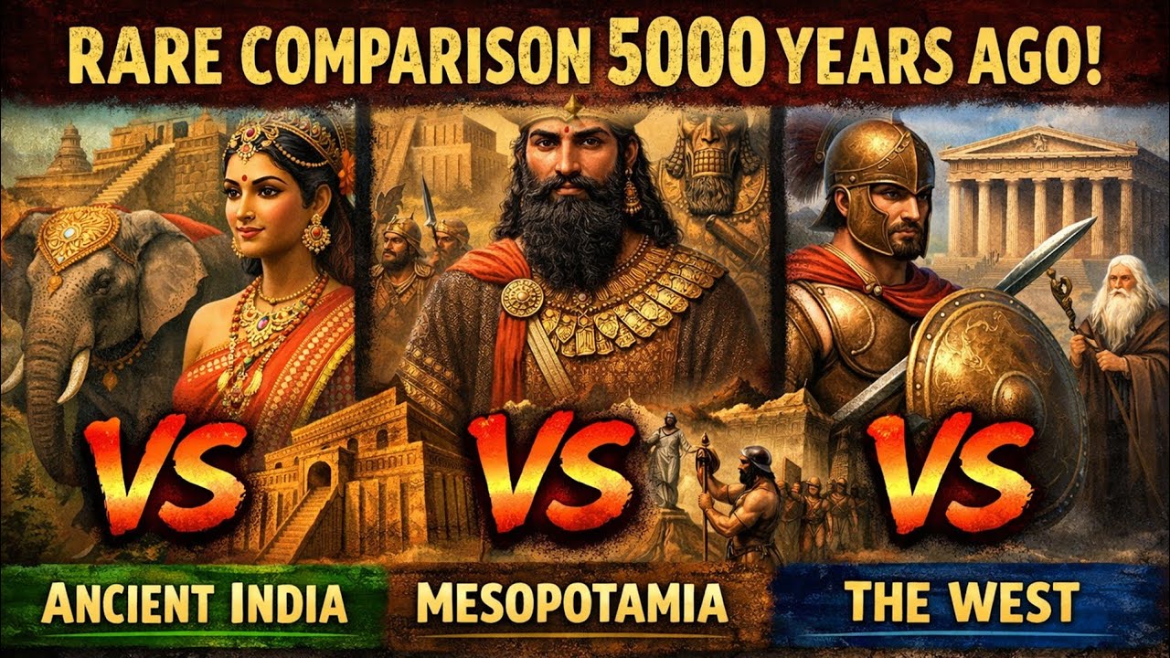 Rare COMPARISON 5000 Years Ago | Ancient India vs Mesopotamia vs The West 