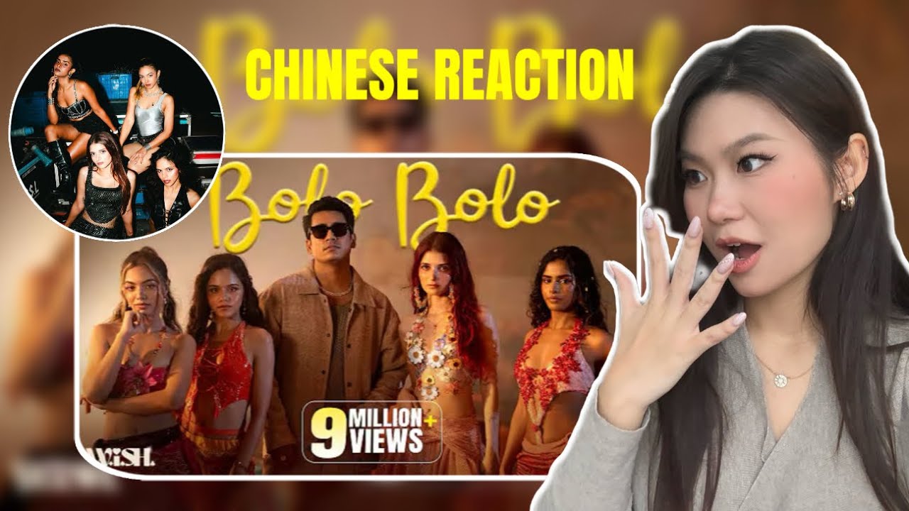 CHINA Dancer discovering Indian Girls Group(W.I.S.H) Bolo Bolo reaction 