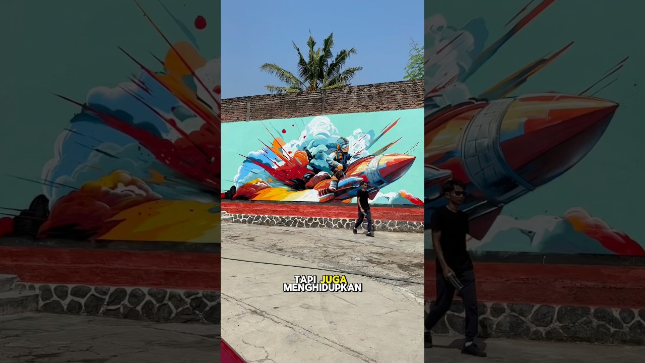 Mural gratis di kampung