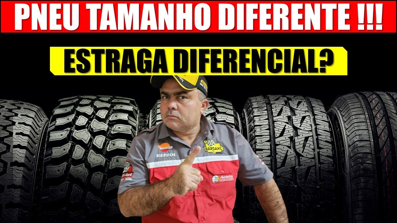 EP. 1037// PNEUS de tamanho/modelo DIFERENTES estraga o câmbio/SUSPENÃO? Onde colocar melhor PNEU?