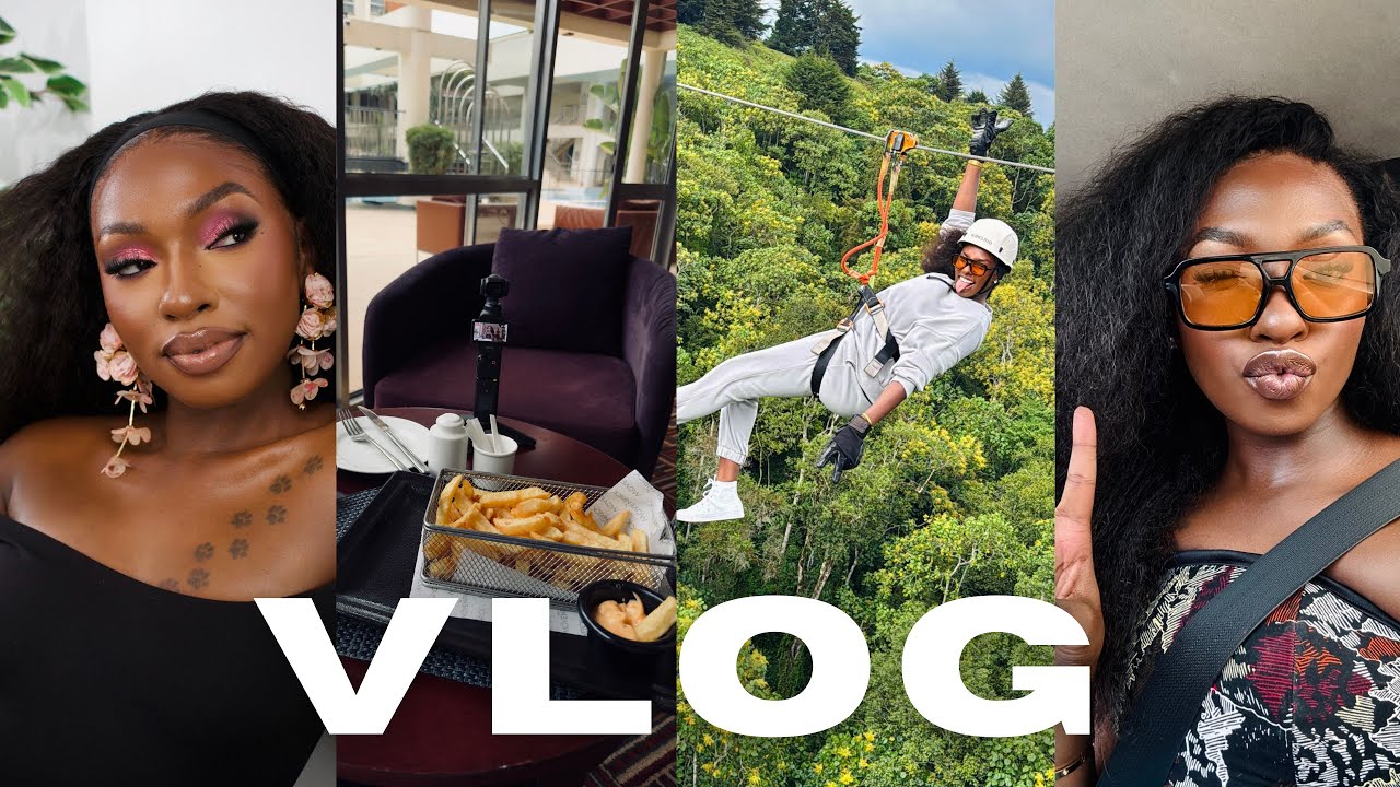 ВЛОГ ВЫХОДНЫХ — отдых и день съёмок, катание на зиплайне в парке The Forest в Керейте с семьёй и ...