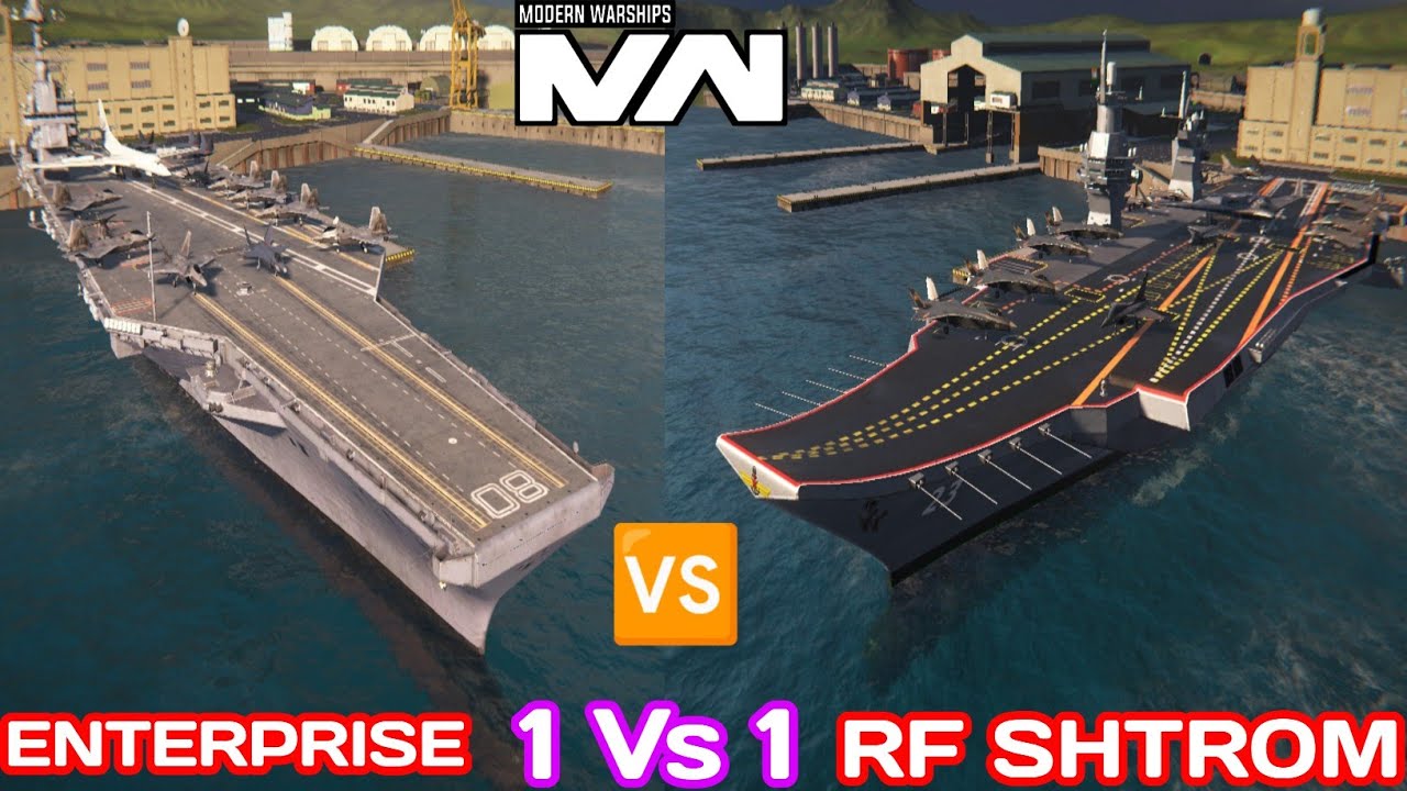 Assault Carrier- USS Enterprise Vs RF Shtorm Modern Warships