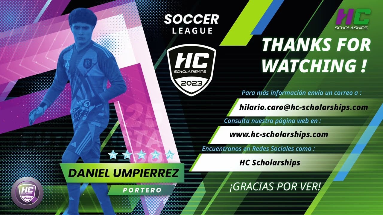 Daniel - Fall 2026 - Soccer - HC Scholarships