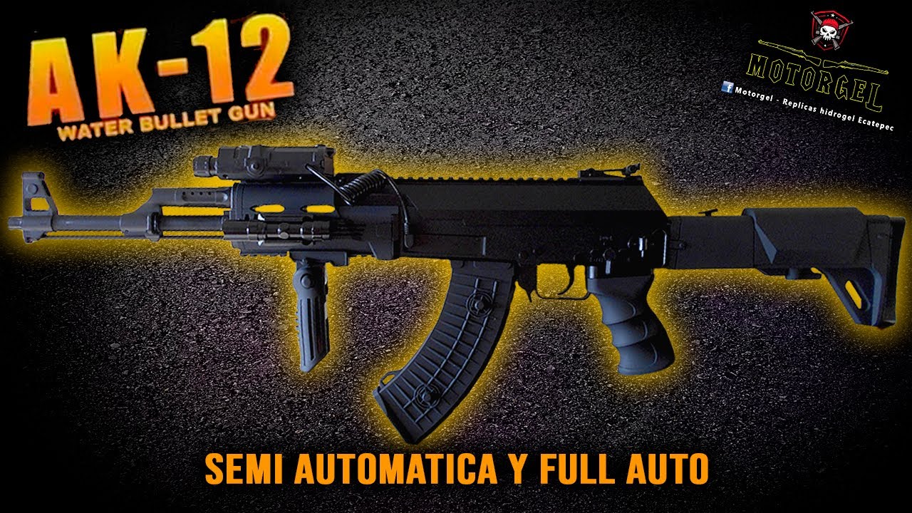 AK-12 de hidrogel - (Unboxing y prueba) Gelsoft - Gel blaster