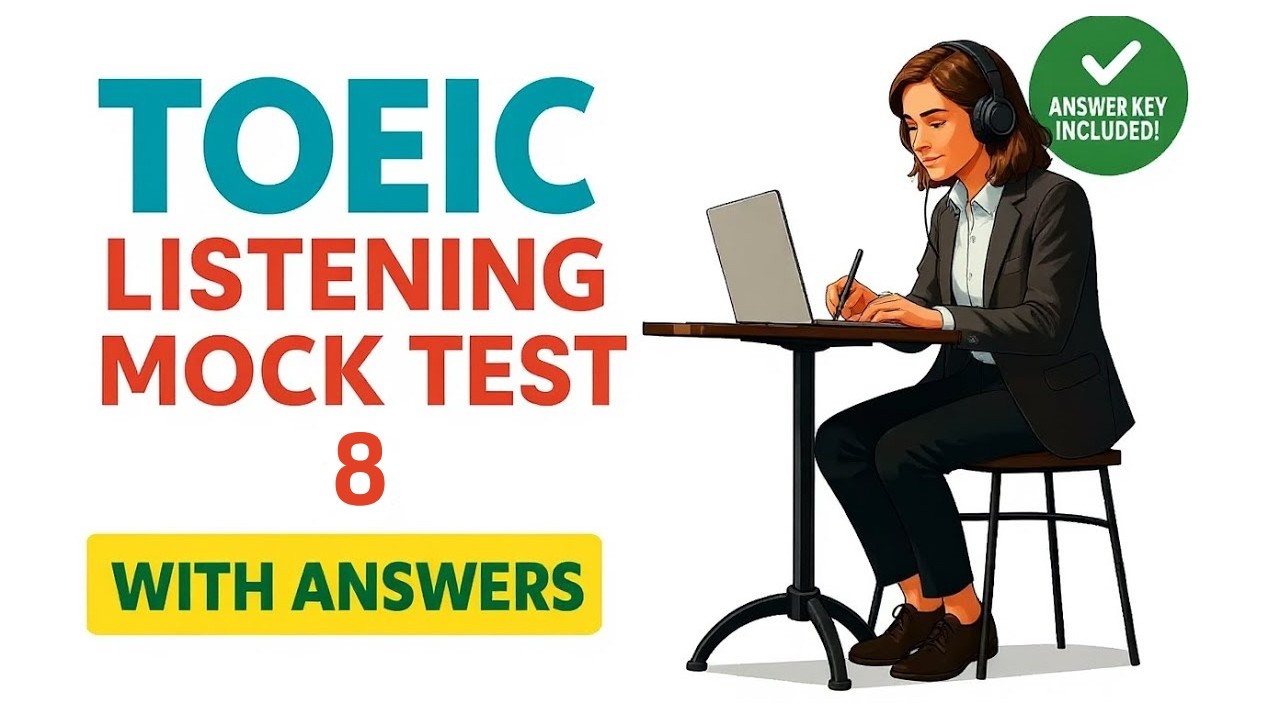 TOEIC Full Listening Test 8 | With Answers | NEW (2025) #toeic #toeiclistening