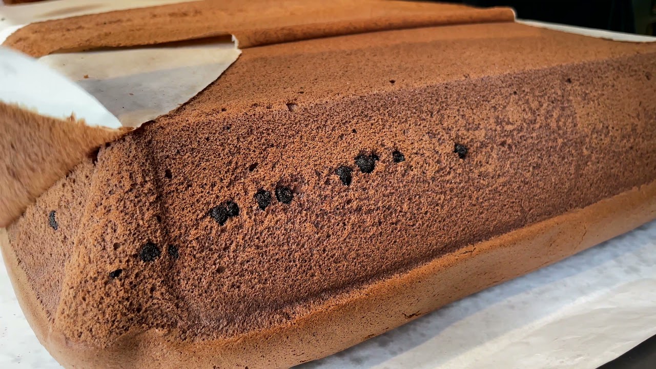 Delicious cake making chocolate-古早味現烤巧克力蛋糕|Taiwanese Food |Travel Food