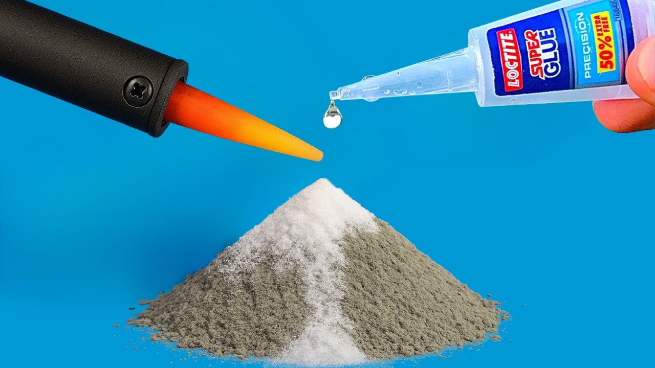Why Didn’t I Know This! Pour Super Glue on Cement and Fix Any Broken Plastic in Your Home!