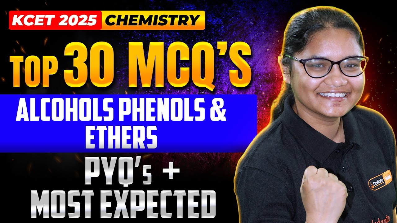 Top 30 KCET MCQs In Alcohols, Phenols, and Ethers | KCET Chemistry 📝🧪