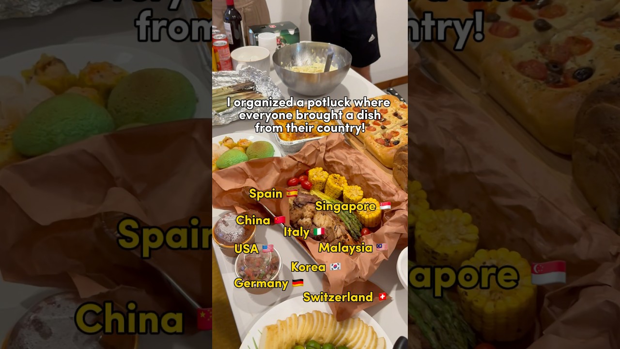 BEST POTLUCK EVER! Dish from their country #potluck #dinnerparty #food #partyfood #ideas