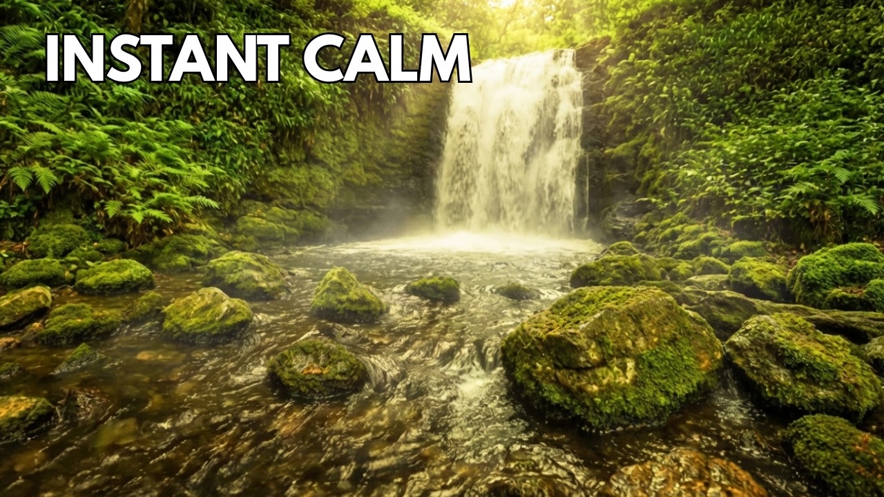 Sleep Faster Tonight with Soothing Waterfall Sounds | White Noise (No Ads)