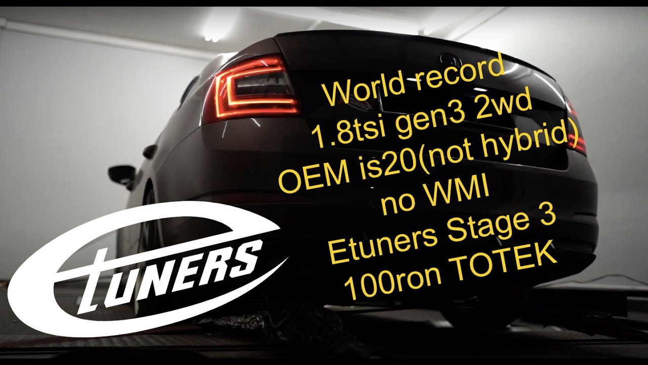 Мировой рекорд? World record! Octavia 1.8 is20 Etuners Stage 3/ ep.1,5