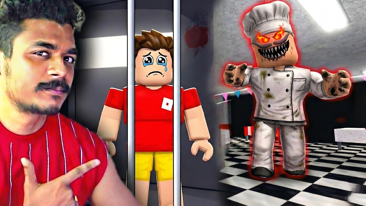 SHINCHAN Escapes From scary PIZZA MAN in ROBLOX 😱