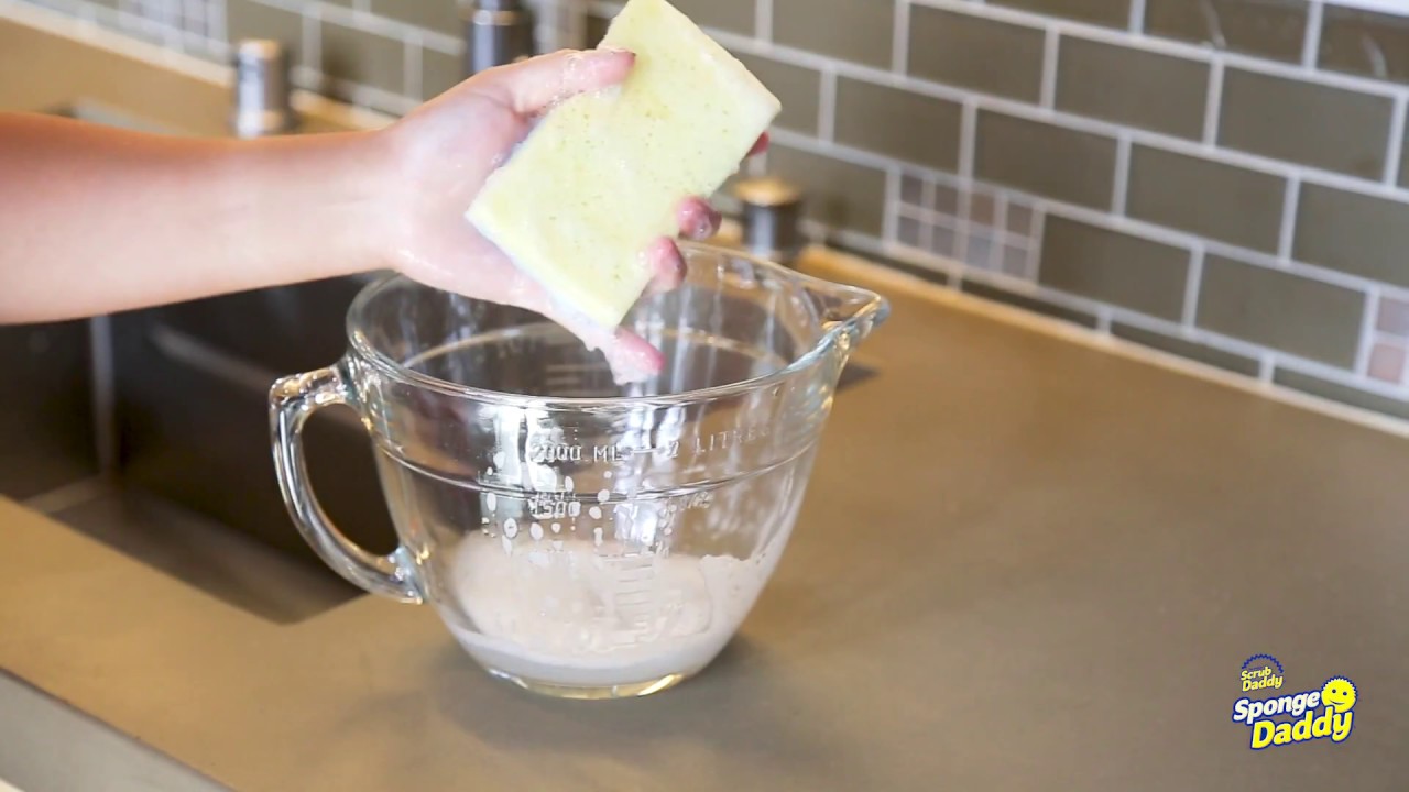 Sponge Daddy scrubber + sponge - Scrub Daddy official video