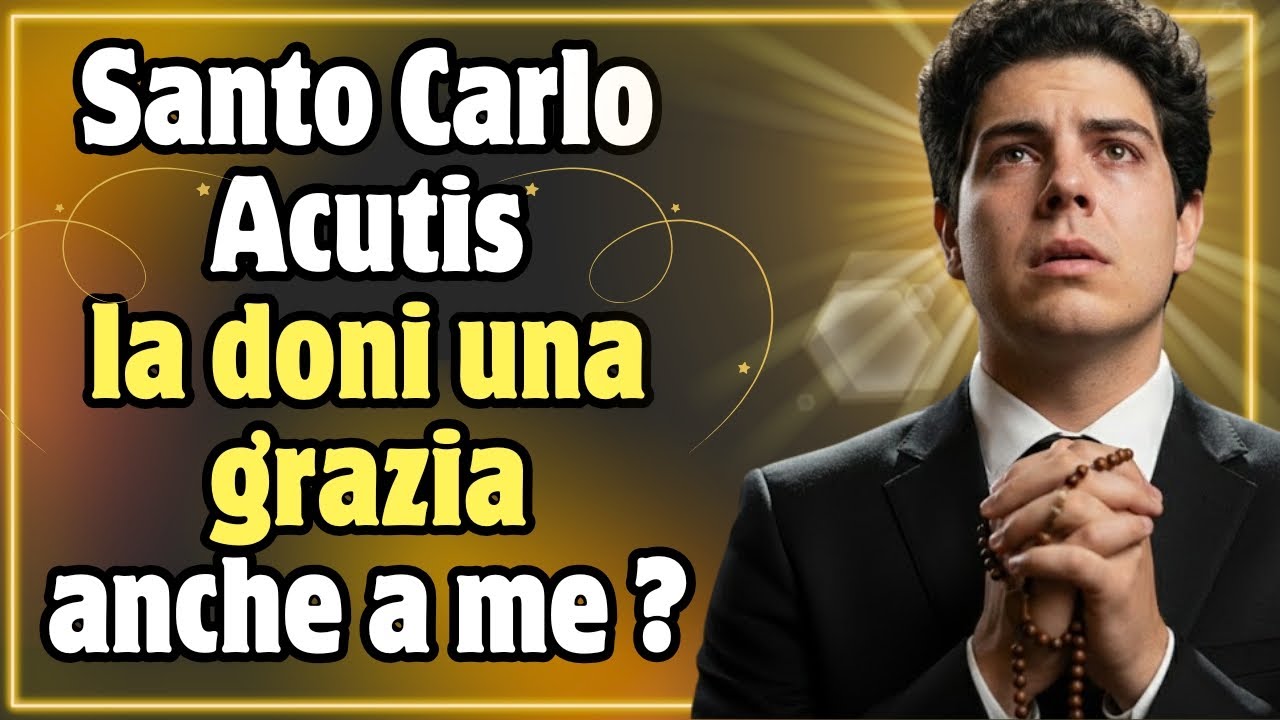 🙏 San Carlo Acutis, per tua intercessione, concedi anche a me questa grazia. 🙌