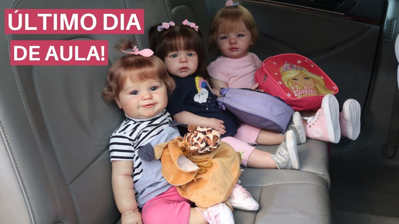 ROTINA ÚLTIMO DIA DE AULA COM AS BEBÊS REBORNS LUNA, SANDIE E EVA!