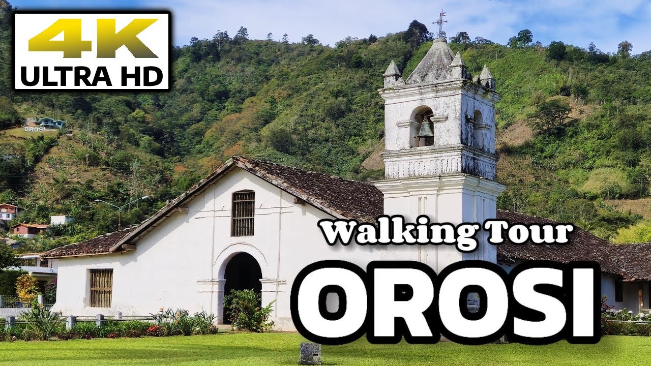 🚶[4K] Tour Orosi, Costa Rica + Historial Church & Incredible Valley Views #travel #costarica