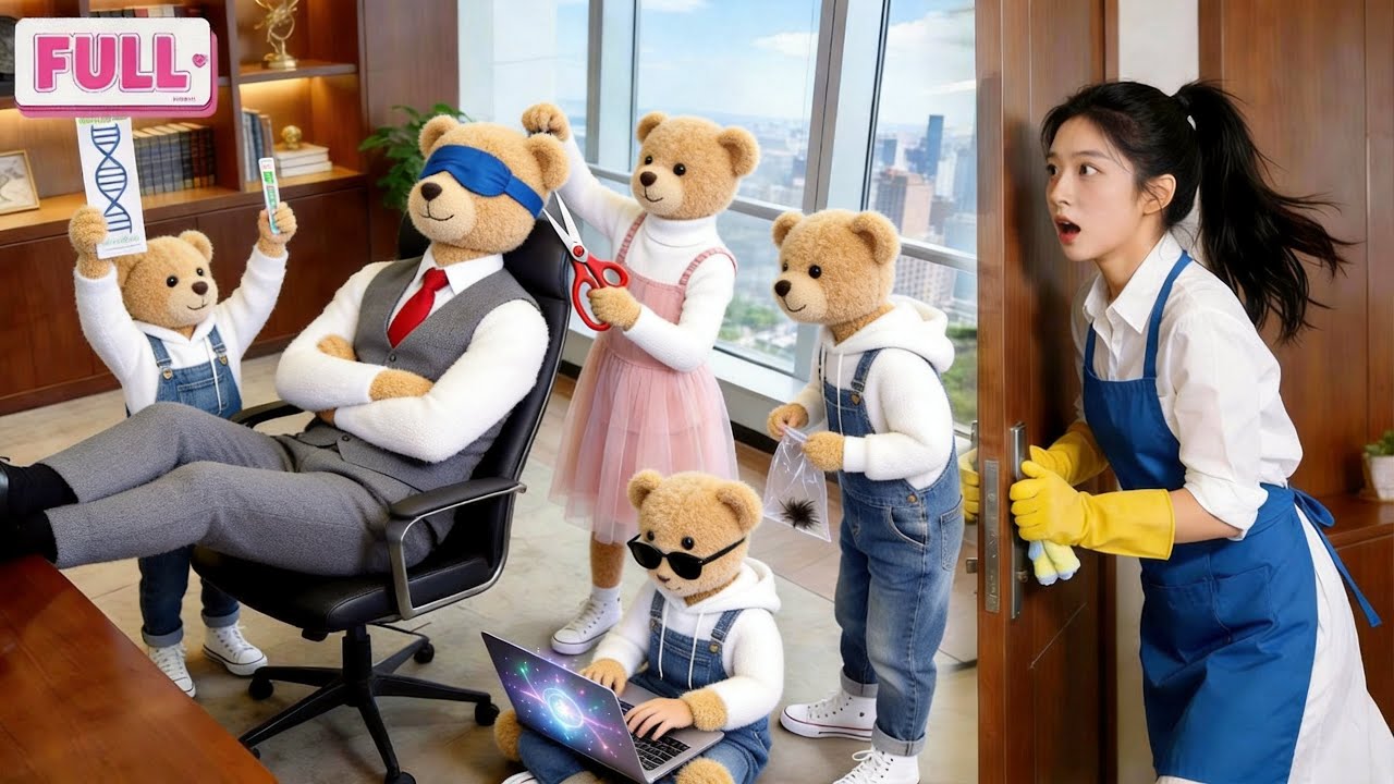 Ibu Tunggal Bawa Kembar Empat ke Kantor,Tak Tahu Mereka Potong Rambut CEO untuk Tes DNA!