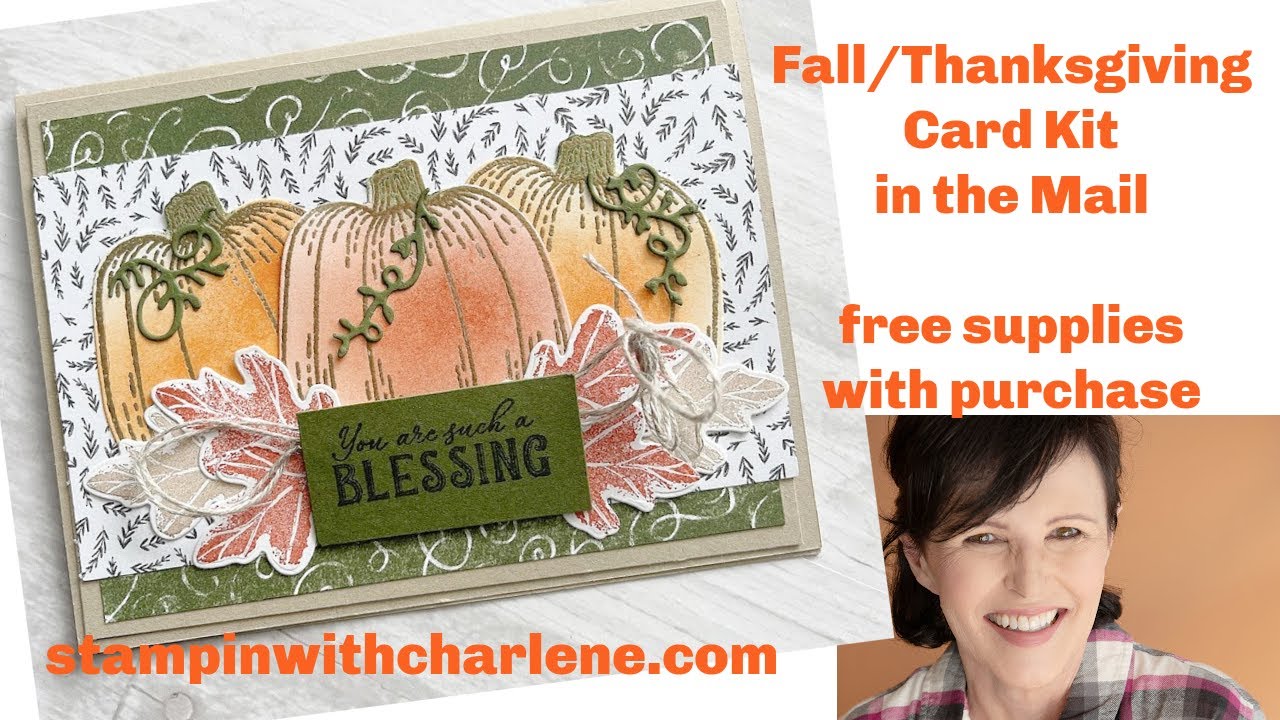 Thanksgiving Cards Kit #diythanksgivingcards #cardkit #craftkit #stampinwithcharlene