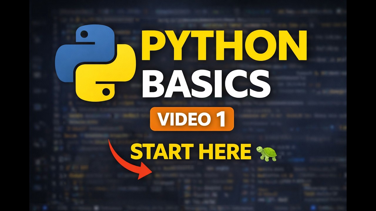 Python Basics for Beginners 🐍 | Variables, Data Types & Syntax | Python Video 1