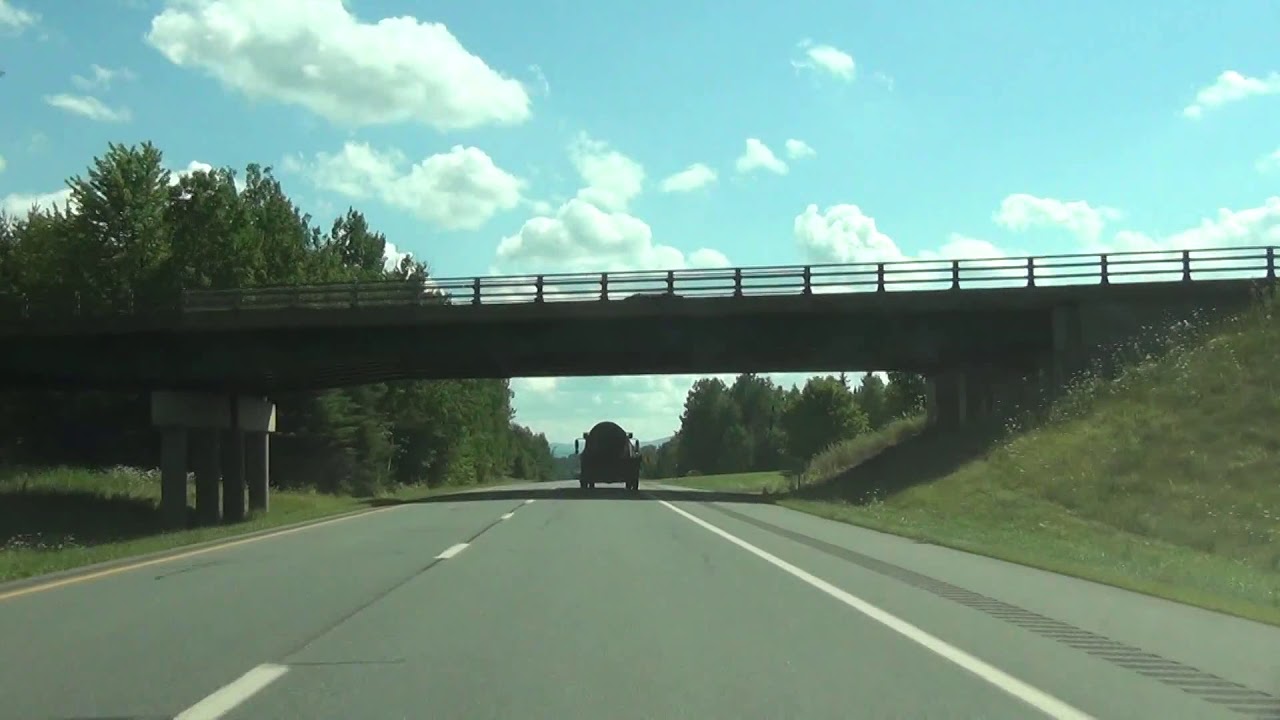 Vermont - Interstate 91 South - Mile Marker 177 to 160