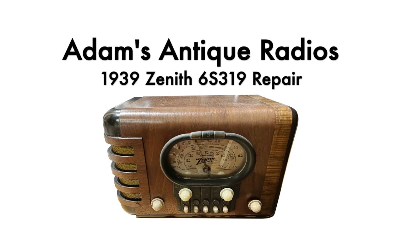 1939 Zenith 5-S-319 Antique Radio Repair